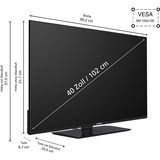Telefunken XF40VP750M, Televisore LED Nero