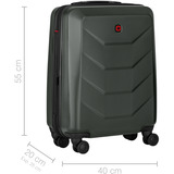 Wenger Prymo Carry-On, valigia rigida, Carrello antracite