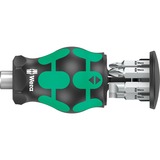 Wera Kraftform Kompakt Stubby Magazin set di 4 punte, Set di bit Nero/Verde