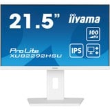 iiyama ProLite XUB2292HSU-W6 Monitor PC 54,6 cm (21.5") 1920 x 1080 Pixel Full HD LED Bianco, Monitor LED bianco (matto), 54,6 cm (21.5"), 1920 x 1080 Pixel, Full HD, LED, 0,4 ms, Bianco