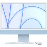Apple iMac Apple M 61 cm (24") 4480 x 2520 Pixel 8 GB 256 GB SSD PC All-in-one macOS Big Sur Wi-Fi 6 (802.11ax) Blu blu/Blu chiaro, 61 cm (24"), 4.5K Ultra HD, Apple M, 8 GB, 256 GB, macOS Big Sur