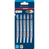 Bosch 2 608 900 551 lama per sega a gattuccio, sega a traforo e sega universale Lama per seghetto alternativo Acciaio al carbonio (HCS) 5 pz Lama per seghetto alternativo, Legno, Acciaio al carbonio (HCS), Grigio, 2,2 mm, 5 cm