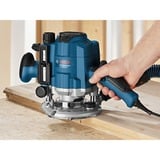Bosch GOF 1250 CE Nero, Blu 24000 Giri/min 1250 W, Router blu, Nero, Blu, 24000 Giri/min, 6, 8 (5/16"), 10000 Giri/min, 6 cm, 5,5 m/s²
