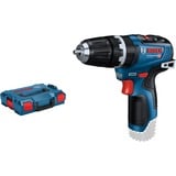Bosch GSB 12V-35 Professional 1750 Giri/min Nero, Blu, Rosso, Trapano a percussione blu/Nero, Cacciavite elettrico, Impugnatura a pistola, Nero, Blu, Rosso, Senza spazzola, Clip da cintura, 1750 Giri/min