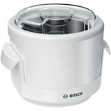 Bosch MUZS2EB macchina per gelato 0,55 L Bianco bianco, 0,55 L, 30 min, 1 ciotole, Bianco, 180 mm, 180 mm