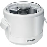 Bosch MUZS2EB macchina per gelato 0,55 L Bianco, Gelatiera bianco, 0,55 L, 30 min, 1 ciotole, Bianco, 180 mm, 180 mm