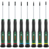 Bosch Set di cacciaviti di precisione, 8 pezzi, Cacciavite verde/Nero