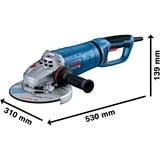 Bosch Smerigliatrice angolare GWS 27-180 JR Professional blu
