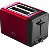 Bosch TAT4P424DE tostapane 2 fetta/e 970 W Nero, Rosso rosso/Nero, 2 fetta/e, Nero, Rosso, Livello, Manopola, 970 W, 220 - 240 V, 50/60 Hz
