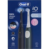 Braun iO 2 Spazzolino Elettrico Oral B, Nero e Verde, 1 Testina Di Ricambio, 2 Spazzolini, Delicato sulle Gengive, Efficace sulla placca, Sensore di Pressione, Spazzolino da denti elettrico verde scuro/Nero, Nero e Verde, 1 Testina Di Ricambio, 2 Spazzolini, Delicato sulle Gengive, Efficace sulla placca, Sensore di Pressione, Adulto, Spazzolino a vibrazione, Cura quotidiana, Sensibile, Super sensitive, Nero, Verde, 2 min, Rotondo