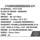 COBI Sturmpanzerwagen A7V, Giochi di costruzione 