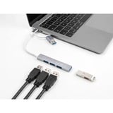 DeLOCK Hub USB slim a 4 porte con USB Type-C o USB Type-A 