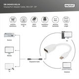 Digitus DB-340405-001-W, Adattatore bianco