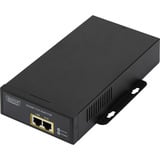 Digitus Iniettore Gigabit Ethernet PoE++ 802.3at, 95 W, Iniettore PoE Nero