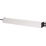 Digitus Multipresa 19" PDU con profilo in alluminio, 9 vie, Ciabatta Nero/alluminio
