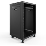 Digitus Rack universale da 19 pollici con ruote, Chassis server rack Nero