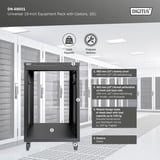 Digitus Rack universale da 19 pollici con ruote, Chassis server rack Nero