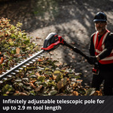 EINHELL Tagliasiepi telescopico professionale a batteria GP-HH 18/50 Li T BL-Solo, 18Volt rosso/Nero