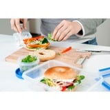 Emsa CLIP & CLOSE 508568 recipiente per cibo Rettangolare Set 3,7 L Blu, Trasparente 5 pz, Casella trasparente/Blu, Set, Rettangolare, 3,7 L, Blu, Trasparente, Polipropilene (PP), Elastomero Termoplastico (TPE), 0 - 100 °C