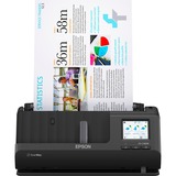 Epson ES-C380W Scanner con ADF + alimentatore di fogli 600 x 600 DPI A4 Nero, Input scanner Nero, 215,9 x 5588 mm, 600 x 600 DPI, 30 bit, 24 bit, 8 bit, Scanner con ADF + alimentatore di fogli