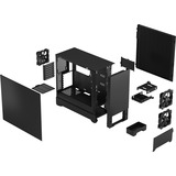 Fractal Design Pop Silent Tower Nero Nero, Tower, PC, Nero, ATX, micro ATX, Mini-ITX, Acciaio, 17 cm