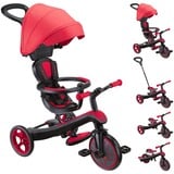 GLOBBER Explorer Trike 4 in 1, Veicolo per bambini rosso