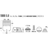 High Peak Torri 5.0, Tenda grigio scuro/Verde