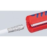 KNIPEX 16 60 100 SB Blu, Rosso pinza spellacavi, Attrezzo Sverniciatura /smontaggio 2 cm, 5 mm, Blu, Rosso, 10 cm, 22 g