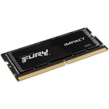 Kingston FURY FURY 16 GB 4800 MT/s DDR5 CL38 SODIMM Impact, Memoria Nero, 16 GB, 1 x 16 GB, DDR5, 262-pin SO-DIMM