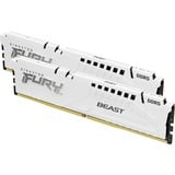 Kingston FURY FURY Beast 64 GB 6000 MT/s DDR5 CL36 DIMM (Kit da 2) White EXPO, Memoria bianco, 64 GB, 2 x 32 GB, DDR5, 288-pin DIMM