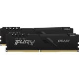 Kingston FURY FURY Beast memoria 16 GB 2 x 8 GB DDR4 3733 MHz Nero, 16 GB, 2 x 8 GB, DDR4, 3733 MHz, 288-pin DIMM
