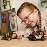 LEGO Jurassic World 76972 Fuga dal Raptor sul Fuoristrada, con 2 Dinosauri Giocattolo, Macchina e 2 Minifigure per Bambini 6+, Giochi di costruzione con 2 Dinosauri Giocattolo, Macchina e 2 Minifigure per Bambini 6+, Set da costruzione, 6 anno/i, Plastica, 285 pz, 436 g