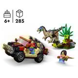 LEGO Jurassic World Fuga dal Raptor sul fuoristrada, Giochi di costruzione Set da costruzione, 6 anno/i, Plastica, 285 pz, 436 g