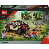 LEGO Jurassic World Fuga dal Raptor sul fuoristrada, Giochi di costruzione Set da costruzione, 6 anno/i, Plastica, 285 pz, 436 g