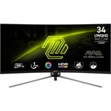 MSI MAG 345CQRDE Monitor PC 86,4 cm (34") 3440 x 1440 Pixel UltraWide Dual Quad HD Nero, Monitor di gioco Nero, 86,4 cm (34"), 3440 x 1440 Pixel, UltraWide Dual Quad HD, 1 ms, Nero