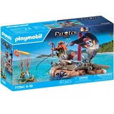 PLAYMOBIL Pirates recupero del tesoro su zattera dei pirati, Giochi di costruzione 