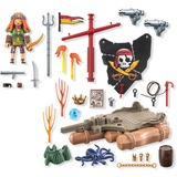 PLAYMOBIL Pirates recupero del tesoro su zattera dei pirati, Giochi di costruzione 