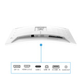 Philips 34M2C5601QA, Monitor di gioco bianco