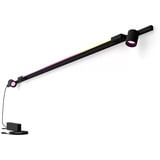 Philips Hue White & Color Ambiance Perifo Set Base Lampada da Parete Dritta, Luce LED Nero
