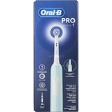 Procter & Gamble Pro 1 Sensitive Clean Adulto Spazzolino rotante-oscillante Blu, Spazzolino da denti elettrico turchese, Adulto, Spazzolino rotante-oscillante, Cura quotidiana, Sensibile, Sbiancante, 20000 movimenti per minuto, Blu, 8800 movimenti per minuto
