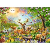 Ravensburger Puzzle per bambini Famiglia di cervi aggraziata 