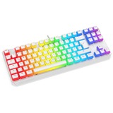 SilentiumPC Tastiera da gioco bianco/trasparente