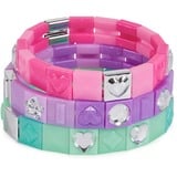 Spin Master Cool Maker PopStyle Bracelet Maker Expansion Pack, 50 perline con gemme, 3 braccialetti dell'amicizia, kit per la creazione di braccialetti, giocattoli creativi fai da te per bambine, Bricolage 