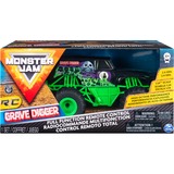 Spin Master Monster Jam, Grave Digger radiocomandato realistico, in scala 1:24, 2,4 GHz, dai 4 anni in su Nero/Verde, Monster Jam , Grave Digger radiocomandato realistico, in scala 1:24, 2,4 GHz, dai 4 anni in su, Monster truck, 4 anno/i