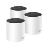 TP-Link DECO X55 (3-Pack) Dual-band (2.4 GHz/5 GHz) Wi-Fi 6 (802.11ax) Bianco Interno, Router bianco, Bianco, Interno, Router Mesh, Dual-band (2.4 GHz/5 GHz), Wi-Fi 6 (802.11ax), 3000 Mbit/s