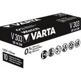 VARTA -V303 Batterie per uso domestico, Batteria argento, Batteria monouso, 4SR44, Ossido d'argento (S), 1,55 V, 160 mAh, Hg (mercurio)