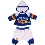 ZAPF Creation BABY born Jogging Suit Navy 43cm, Accessori della bambola BABY born Jogging Suit Navy 43cm, Set di vestiti per bambola, 3 anno/i