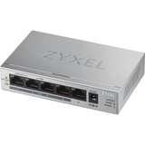 Zyxel GS1005HP Non gestito Gigabit Ethernet (10/100/1000) Supporto Power over Ethernet (PoE) Argento, Interruttore grigio, Non gestito, Gigabit Ethernet (10/100/1000), Full duplex, Supporto Power over Ethernet (PoE)