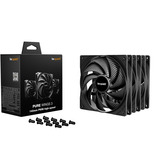 be quiet! Pure Wings 3 140mm PWM high-speed 3-Pack, Ventola Nero