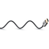 goobay Cavo HDMI Plus sottile ad alta velocità con Ethernet, 8K @ 60Hz grigio
